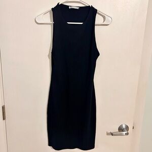 Zara  Black Sleeveless Knit Mini Dress, Sz M